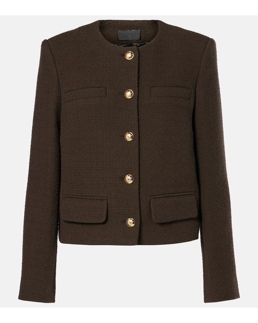 Nili Lotan Black Paige Cotton-Blend Jacket