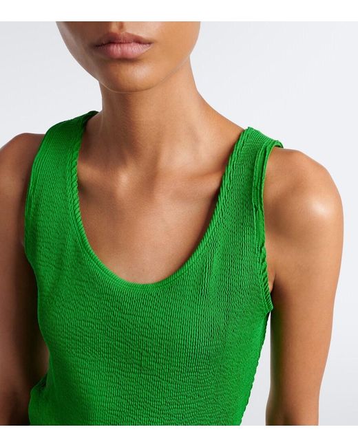 Loewe Green Double L Jersey Tank Top