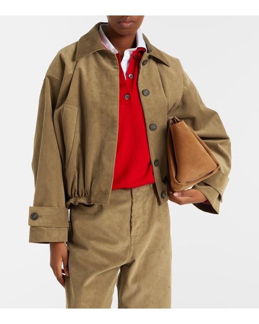 Rohe Green Cotton Corduroy Jacket