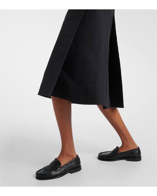Falda midi en cady de algodon Marni de color Black