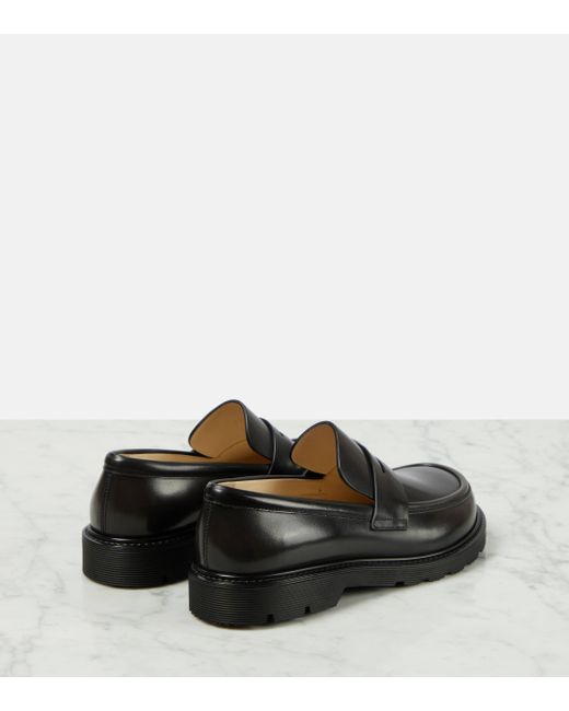 Loewe Black Blaze Leather Loafers