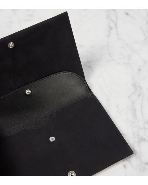The Row Black Travel Leather Pouch