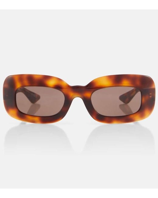 Khaite Brown X Oliver Peoples 1966C Rectangular Sunglasses
