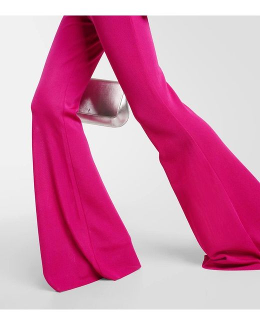 Jumpsuit flared monospalla di Alexandre Vauthier in Pink