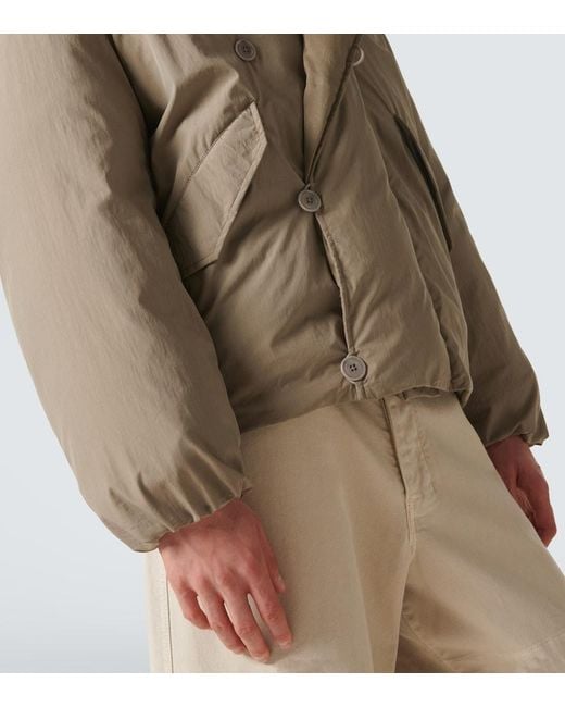 Lemaire Daunenjacke Aus Einem Baumwollgemisch in Natural für Herren