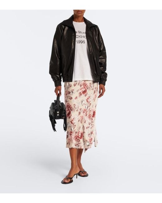 Acne Black Leather Jacket