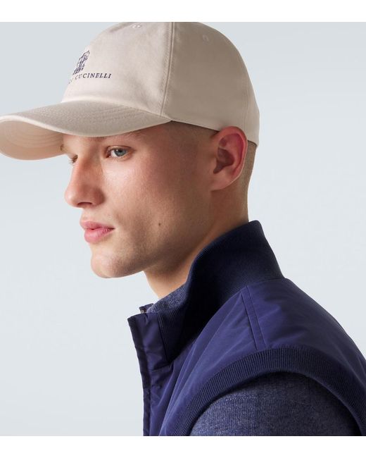 Cappello Da Baseball di Brunello Cucinelli in Natural da Uomo