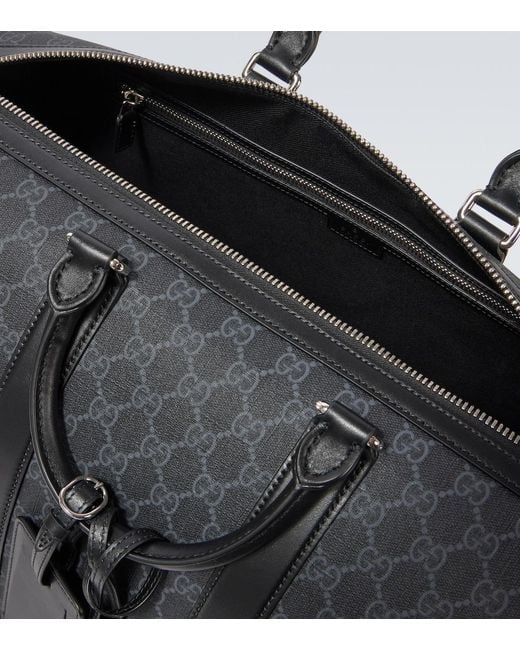 Gucci Black Gg Large Duffle Bag for men