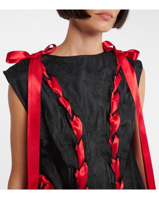 Abito Midi di Simone Rocha in Red
