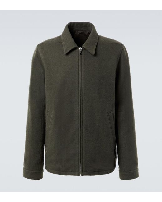 Rick Owens Green Brad Virgin Wool Jacket for men