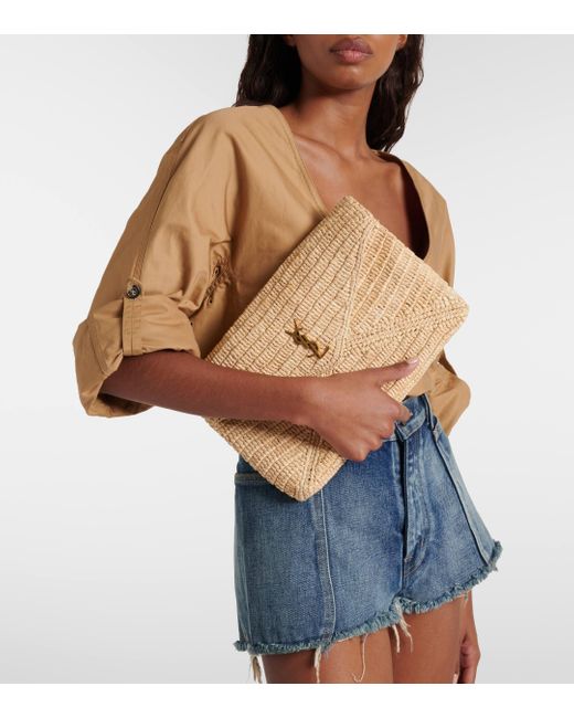 Raffia pouch best sale