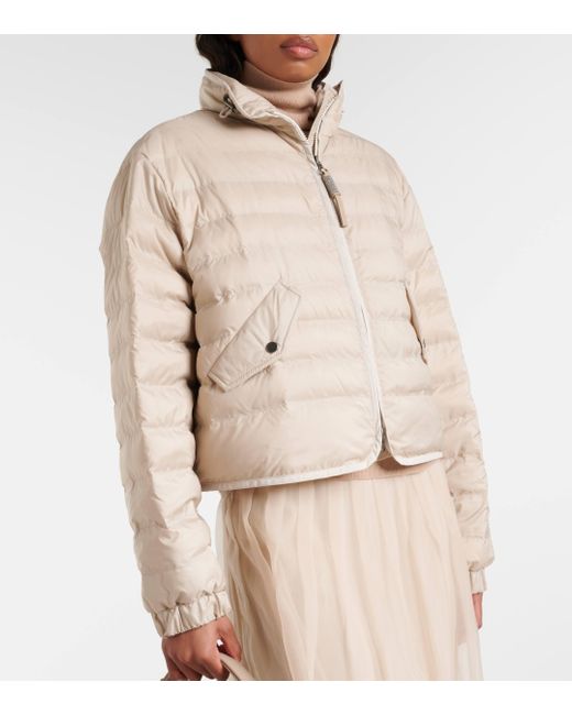 Brunello Cucinelli Natural Quilted Down Jacket