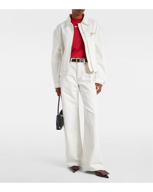 Jacquemus White De Nimes Denim Jacket