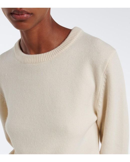 Extreme Cashmere White N°430 Jeanne Cashmere-Blend Sweater