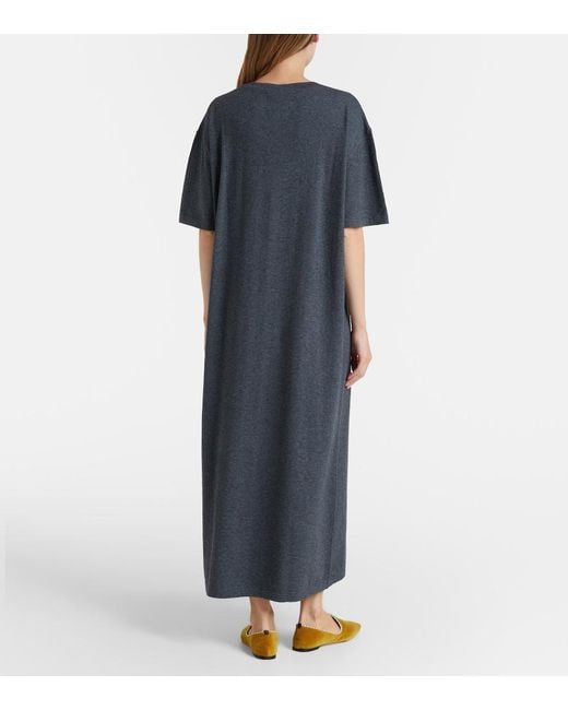 Extreme Cashmere Black N°321 Kris Cotton And Cashmere Maxi Dress