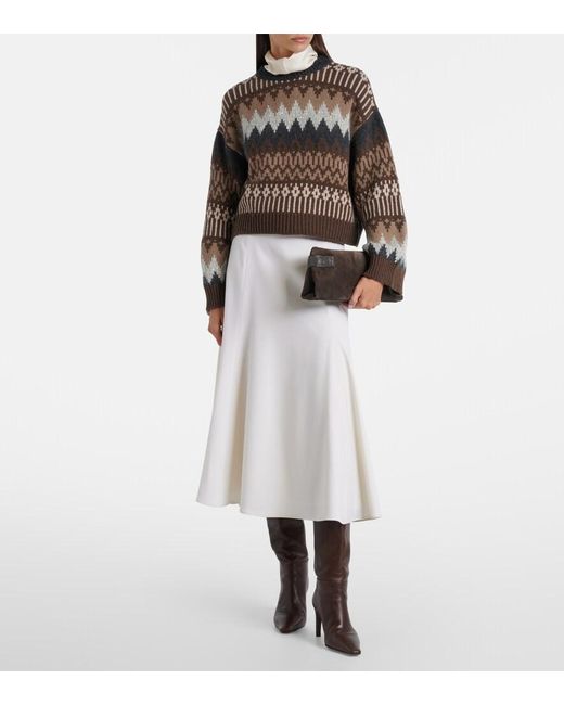 Pullover di Brunello Cucinelli in Brown