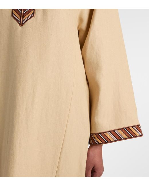 Loro Piana Natural Tilde Cotton Kaftan