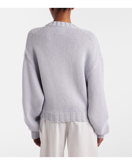 Khaite Gray Gemma Oversized Cashmere Sweater