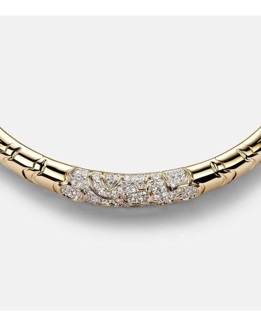 Marina B Metallic Choker Onda Aus 18Kt Gelbgold Mit Diamanten