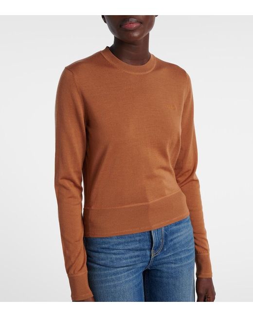 Chloé Brown Wool Sweater