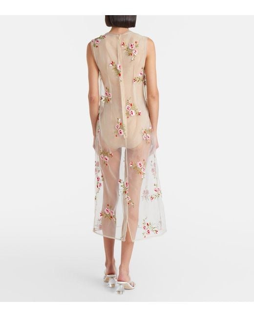 Abito Midi di Simone Rocha in White