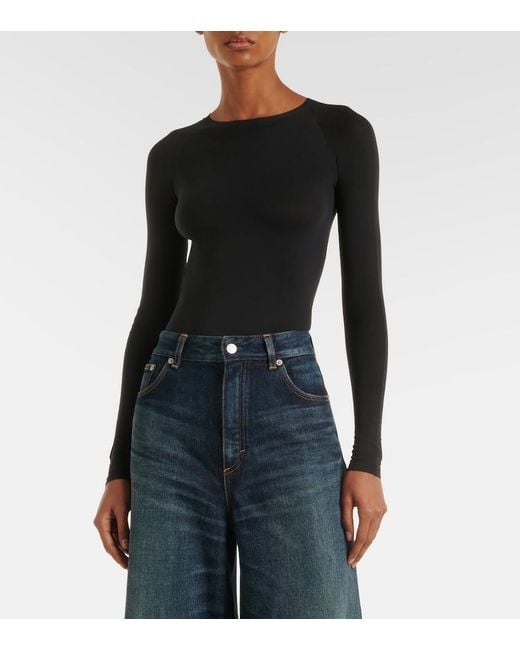 Alaïa Black Knitted Bodysuit