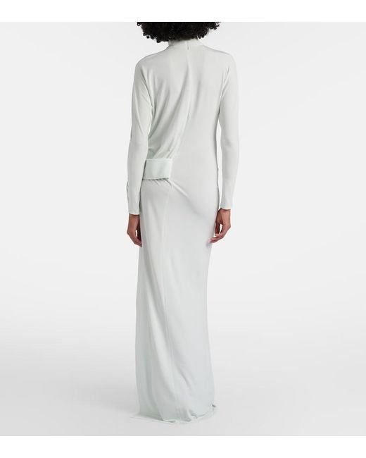 Courreges White Jersey Maxi Dress