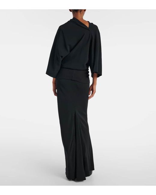 Rick Owens Black Top Aus Charmeuse