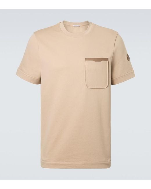 Moncler Natural Cotton Jersey T-Shirt for men