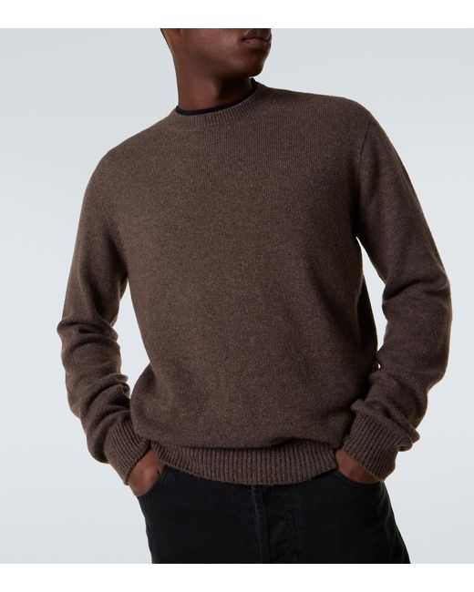 The Row Brown Varly Cashmere Sweater for men