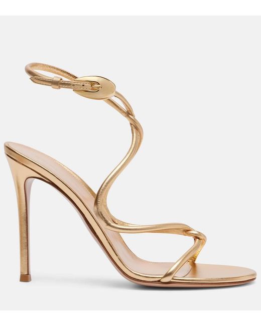 Sandali Jungle Mamba 105 di Gianvito Rossi in Metallic
