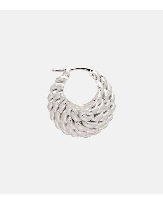 Totême White Rope Hoop Earrings