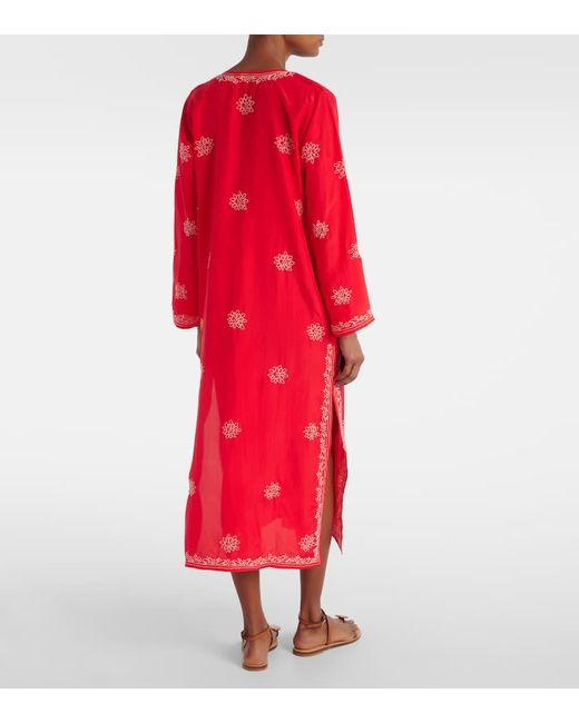 Caftano di Juliet Dunn in Red