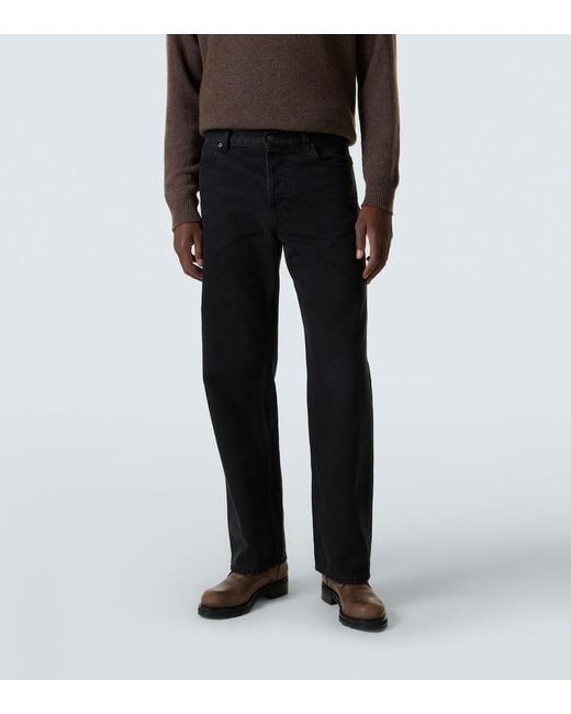 The Row Black Rossen Straight Jeans for men