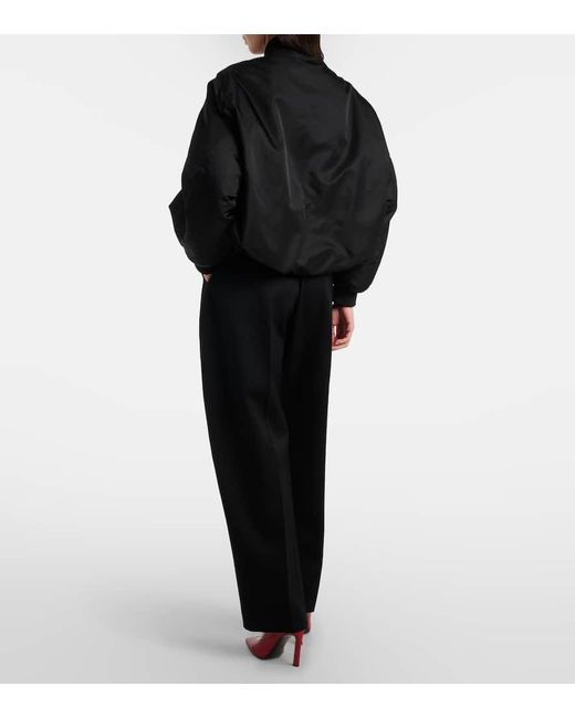 Givenchy Black Cropped Bomber Jacket