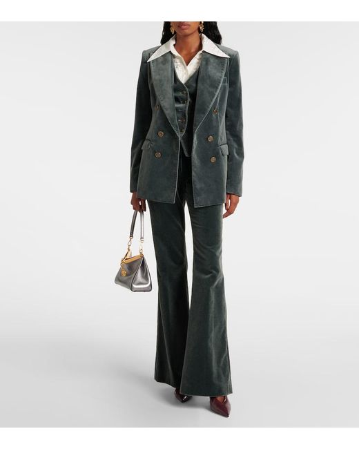 Etro Black Cotton Flared Pants