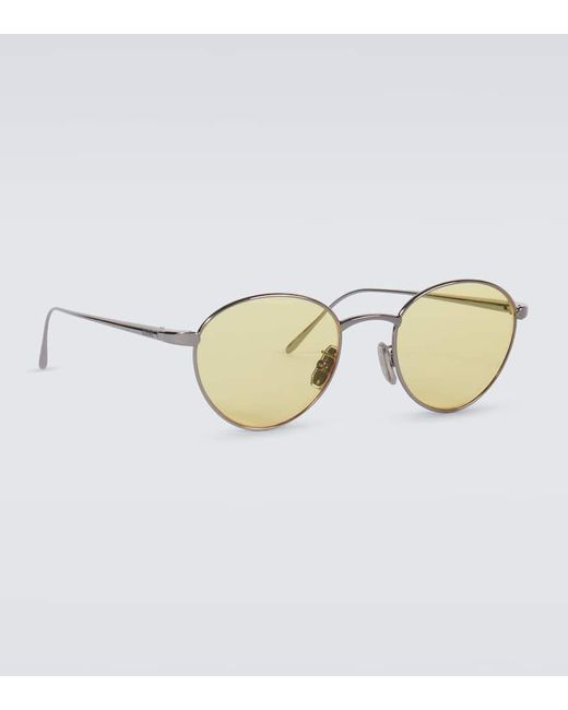 Occhiali Da Sole Rotondi Groove di Loewe in Metallic da Uomo