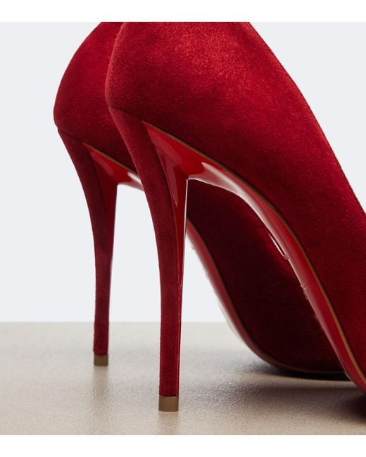 Christian Louboutin Red Miss Z Suede Pumps