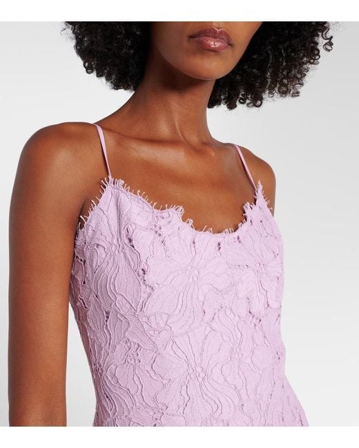 Jonathan Simkhai Pink Julia Lace Midi Dress