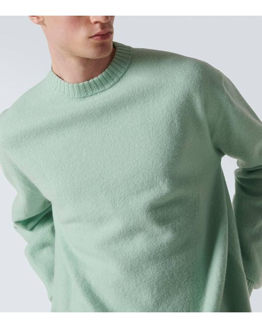 Pullover in lana di Jil Sander in Green da Uomo