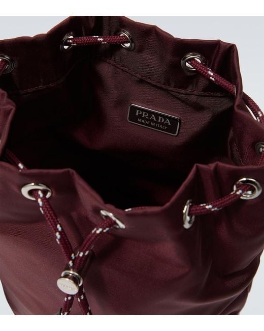Prada Etui Speedrock Re-Nylon in Red für Herren