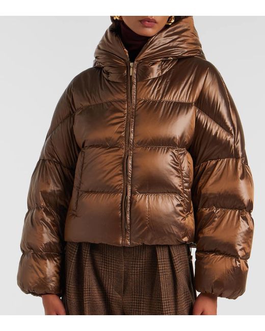 Max Mara Brown The Cube Daunenjacke Spaceca