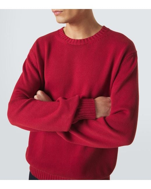 Saman Amel Pullover Gio Aus Baumwolle in Red für Herren