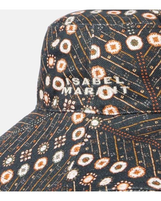Isabel Marant Black Delya Denim Bucket Hat