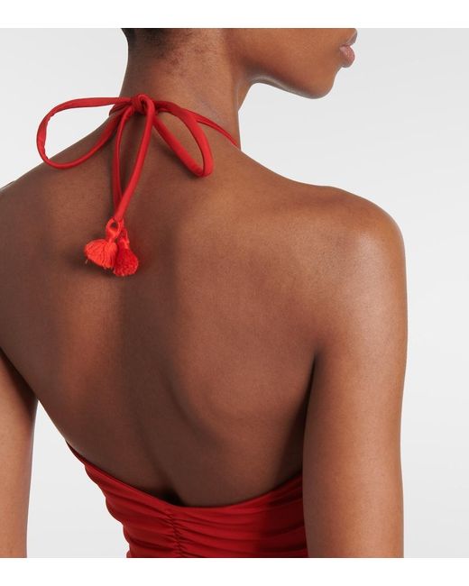 Johanna Ortiz Coral Reef Gathered Swimsuit
