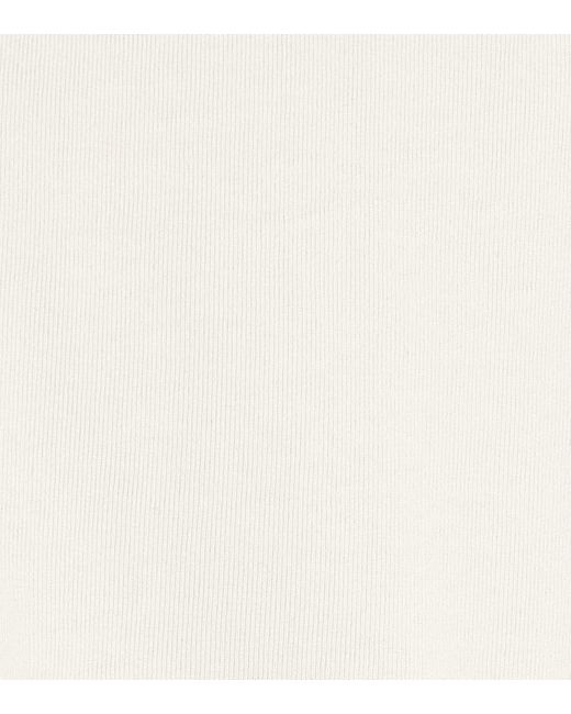 Isabel Marant White Belita Cotton-Jersey Crop Top