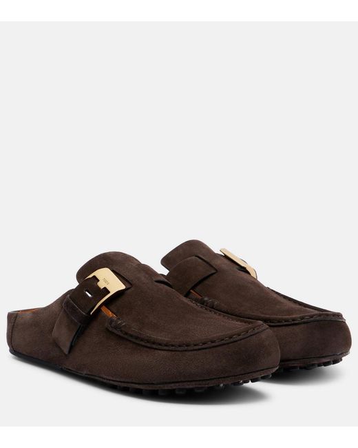 tods-brown-Suede-Loafers.jpeg display picture 2