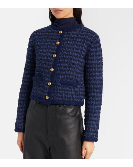 Altuzarra Blue Conroy Tweed Jacket