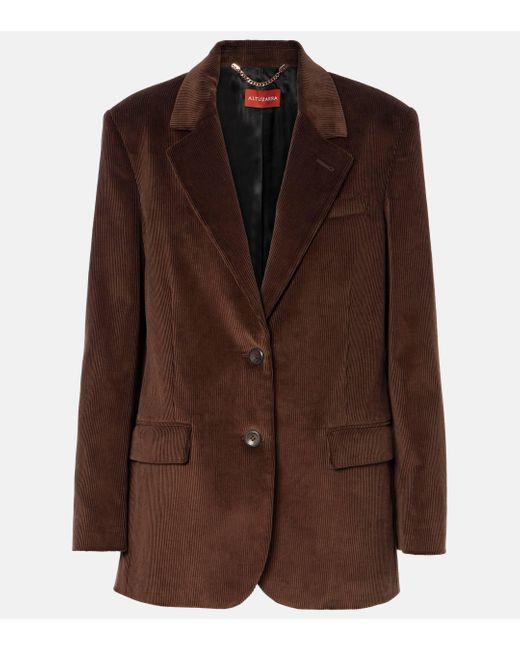 Altuzarra Brown Jules Cotton Corduroy Blazer