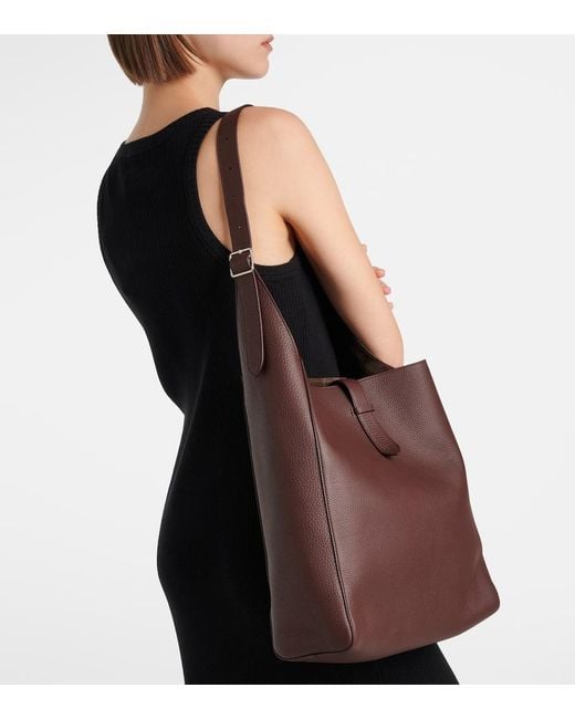 上質★THE ROW Blake leather shoulder bag Astra leather shoulder bag in black - The Row | Mytheresa